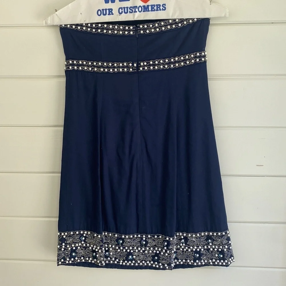 Lilly Pulitzer | Navy Blue Dress with Sequin Embellishment | Excellent Cond - Picture 5 of 9